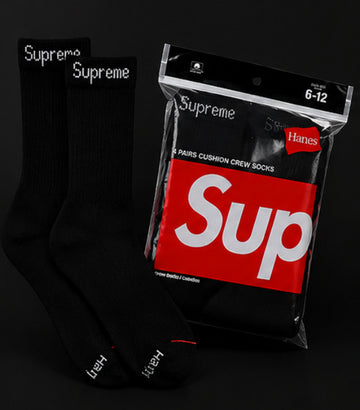 Black Supreme Socks