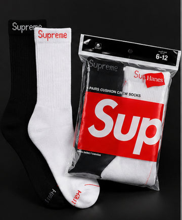 Black & White supreme socks